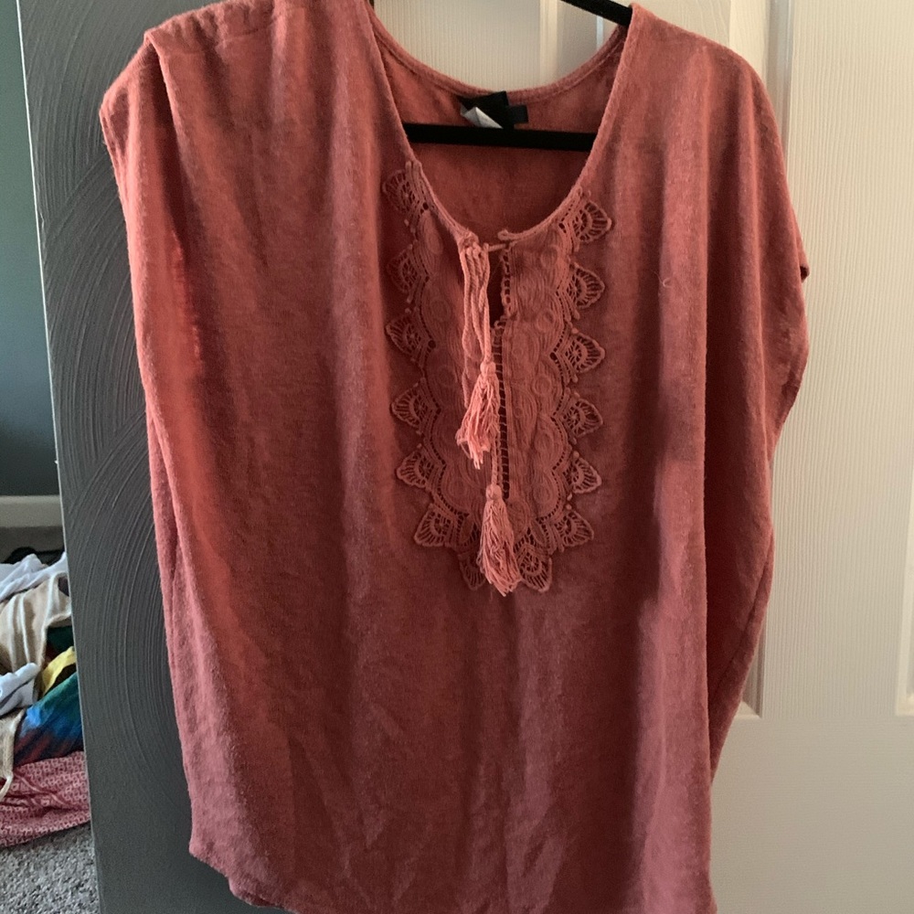 Boho hippie knitted top with tassels